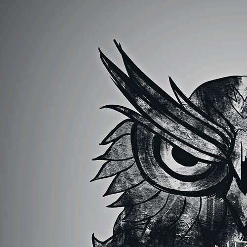 Owl Grayscale Tattoo