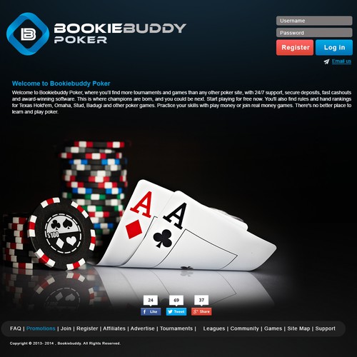 Need Poker Site landing page