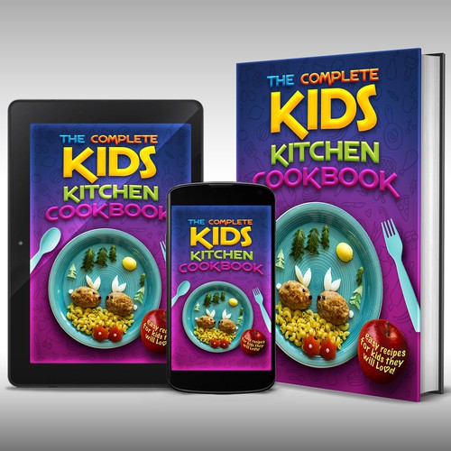 E-book coveE-book cover design for the Kids who love Cooking.r design for the Kids who love Cooking.