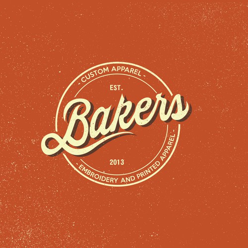 Bakers Embroidery and printed 