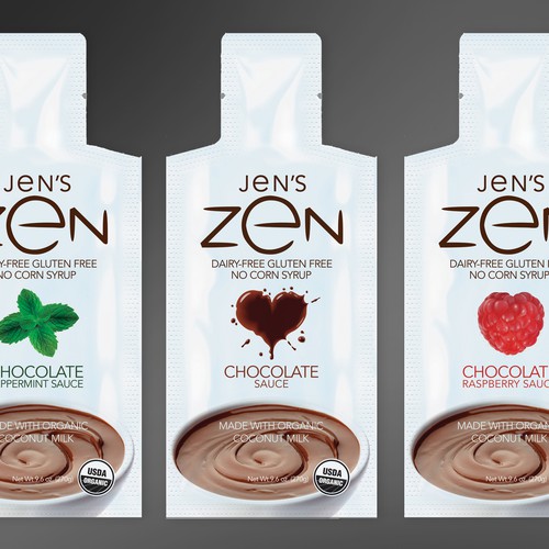 Jen's Zen sauce package