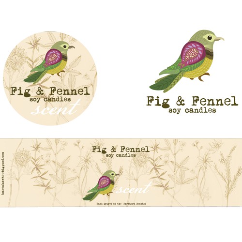 Create our label and logo for our rustic, vintage soy candle range.