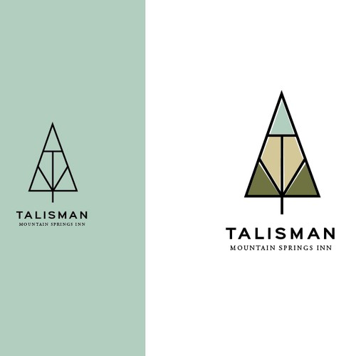 Create a logo for a luxury inn and hot springs spa.