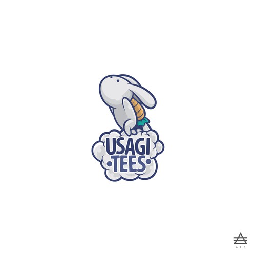 Cartoon Logo Design for Usagi Tees
