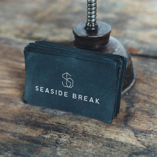 Logo design for Seaside Break, a surf deco & beach lifestyle brand