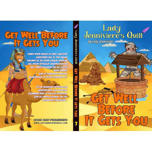 create book e-book and print cover for preteen book Get Well Before it Gets You