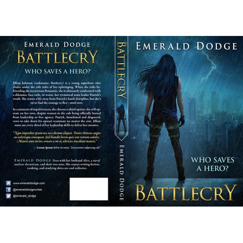 Powerful cover for a heart-pounding action/drama novel