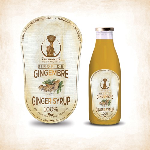 ginger syrup label