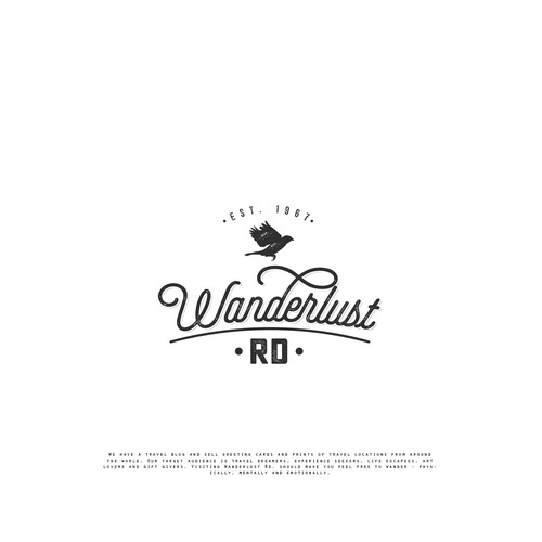 vintage logo for outdoor going photography company