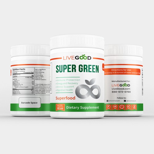 Jar packaging label Design