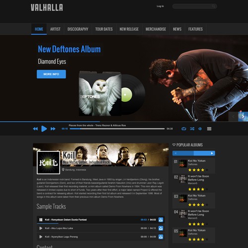 Valhalla WordPress Theme Design