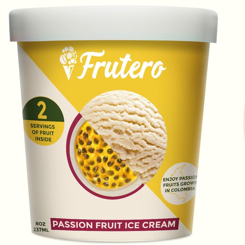 Bold Packaging for Natural Ice Cream