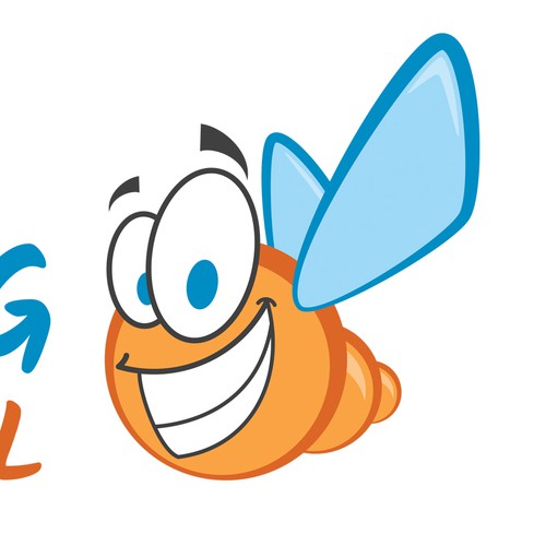Dental logo with a mascot