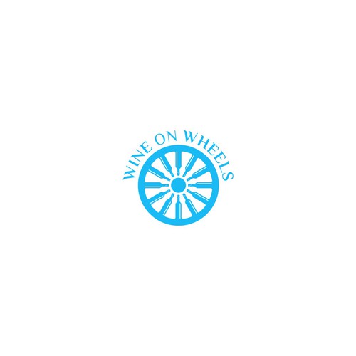 logo concept for wine on wheel