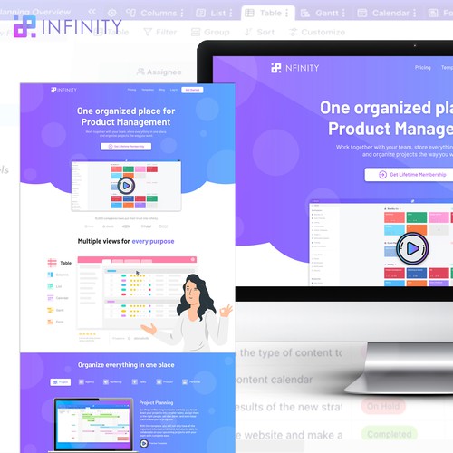 Web design for Infinity