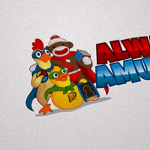 Capture the essence of all things fun and amusing for a new novelty online store.