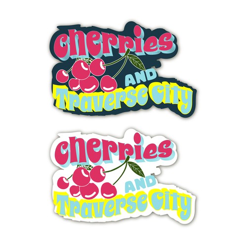 Cherry-Themed Sticker Designs