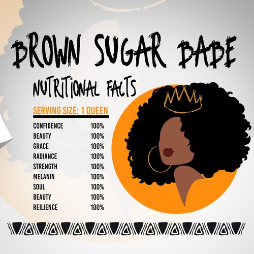 Brown Sugar Babe T-shirt design