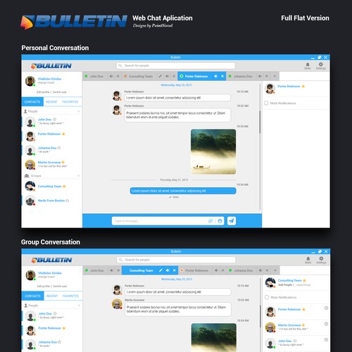 Web chat app design