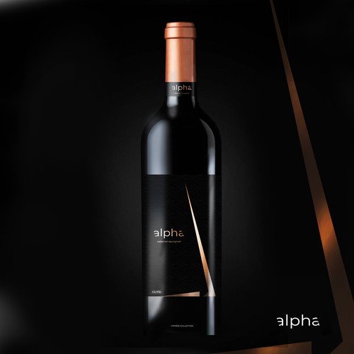 Alpha wine label