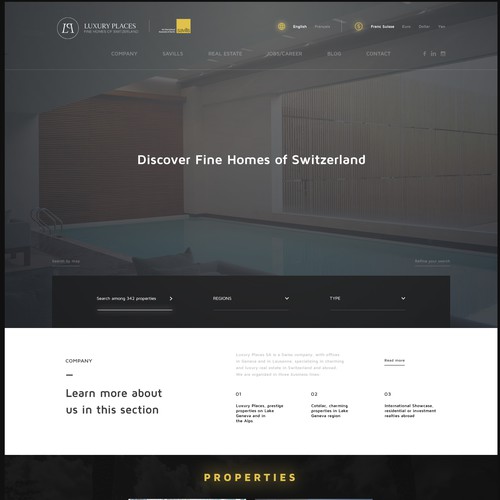 Luxury Places web design