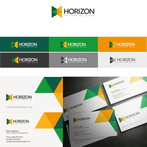 logo horizon bussines card