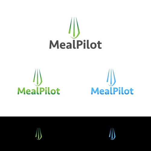 simple logo for MealPilot 