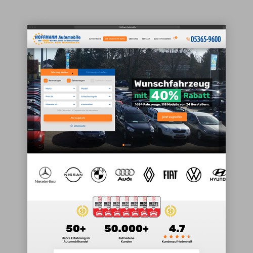 Website for a mega car dealership