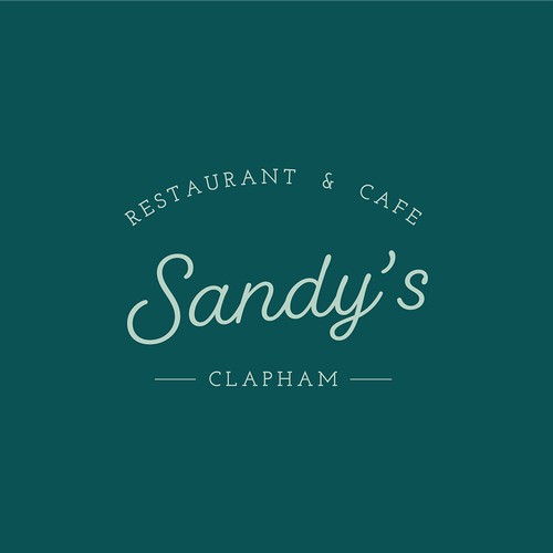 Welcoming logo design concept for local restaurant and cafe