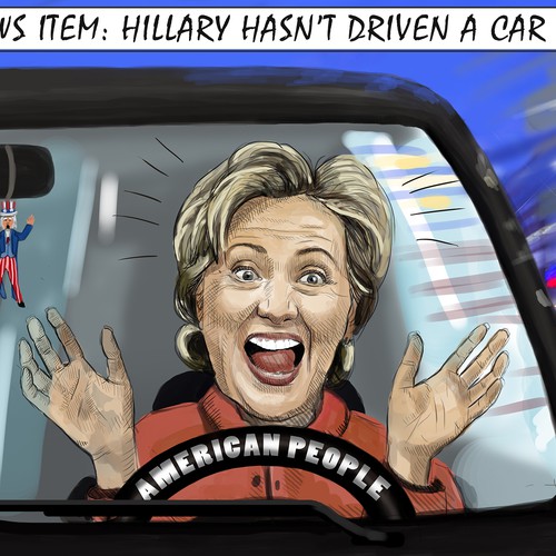 Hillary Political Cartoon