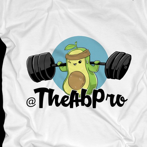Avocado Fitness Shirt Design