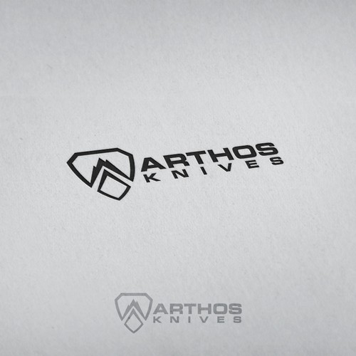 Bold logo for Arthos Knives