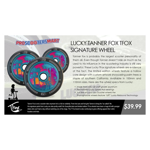 Lucky Tanner Fox Tfox Signature Wheel