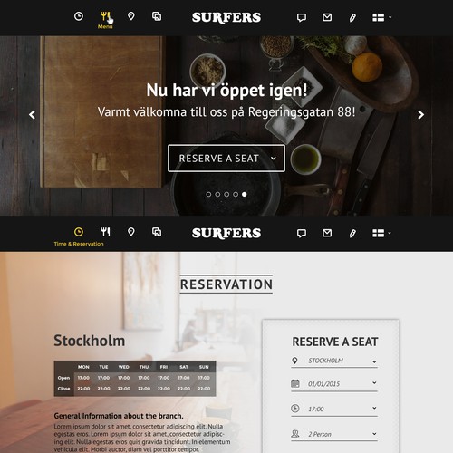 Web Design for Asian-fusion Restaurant in Sweden