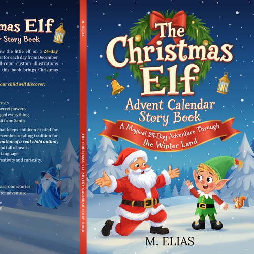The Christmas Elf — Book Cover and Interior Illustrations