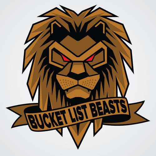 Create a motivational design that represents the "Bucket List Beasts!"