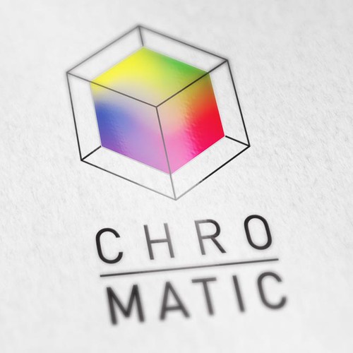 Produce an ultra modern logo that screams creativity and color for Chromatic.