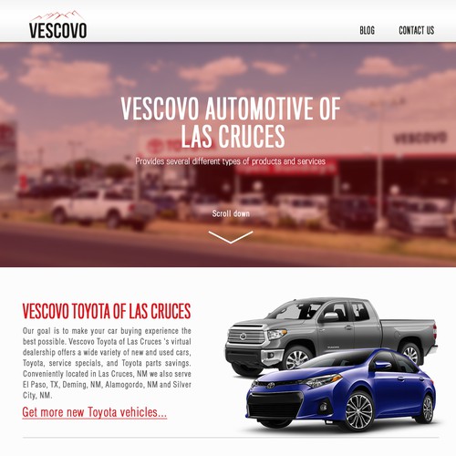 Design Automotive Dealership landing page with potential for other web projects!