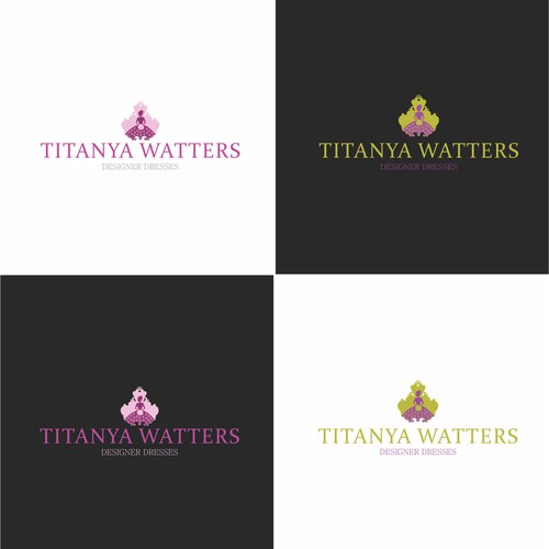 Designer dresses logo concept