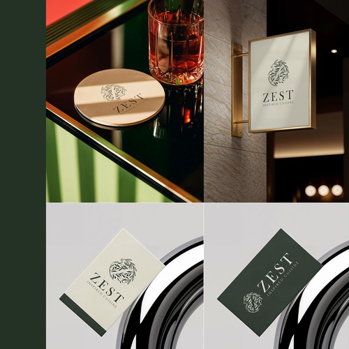 Sophisticated Organic Branding for Zest Restaurant