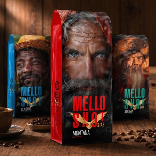 Cinematic Coffee Packaging Design Collection