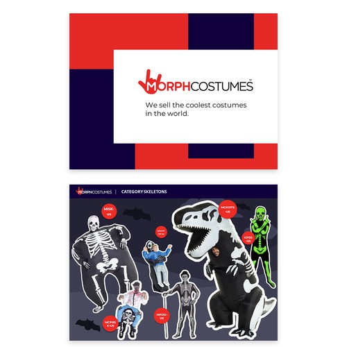 PowerPoint design template for MorphCostumes
