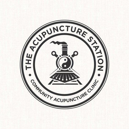 Logo stamp concept for The Acupuncture Station