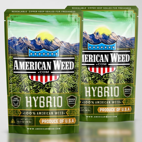 Cannabis Packaging for American Weed