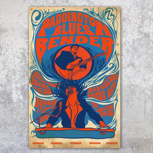 Retro 60's Concert Poster 