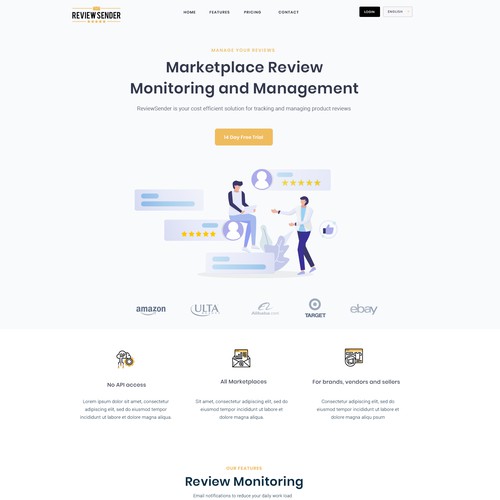 SaaS  website design