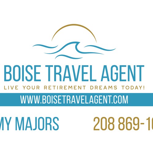 Boise travel logo and business card