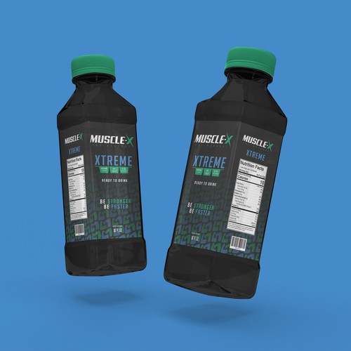 Muscle-X Logo and Packaging Design