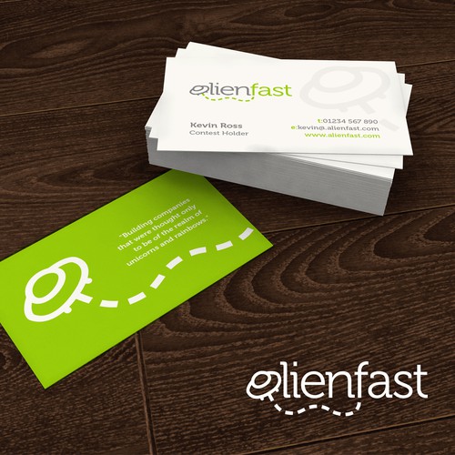 Alien Fast Business Card Design