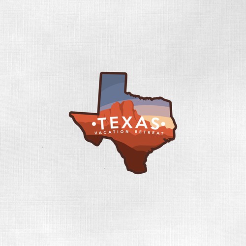 Flat design concept of the Texas Vacation Retreat